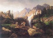 unknow artist Smugglers in the Tatra Mountains oil painting picture wholesale